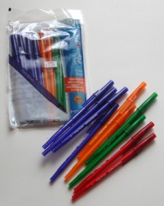 Pens in four colors! So essential for peer-editing in the writing workshop.